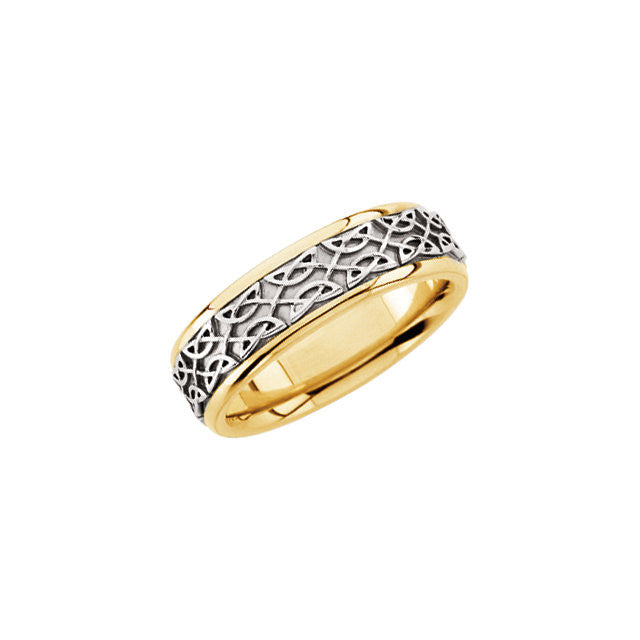 Band > Two-Tone > Celtic-Insipired > 7mm