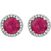 Earrings > Diamond > CTW > 1/Amethyst & 1