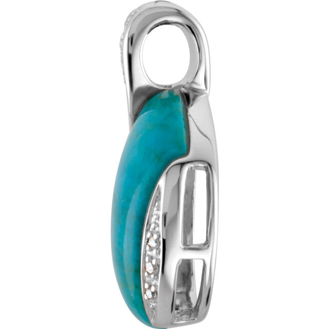 Pendant > Turquoise & Diamond > Chinese > Genuine