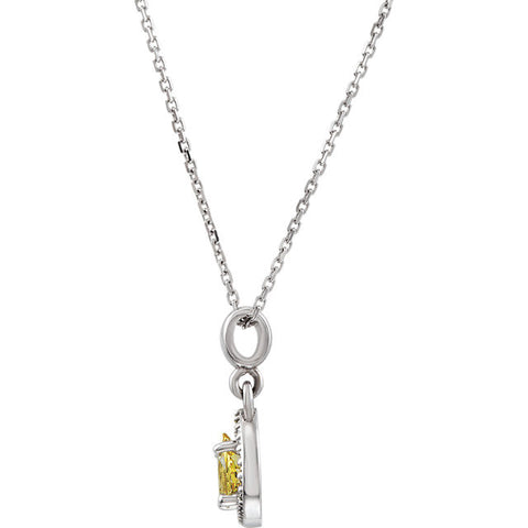 Necklace > Sapphire > Halo-Styled