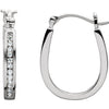 Earrings > Hoop > Inside/Outside > Diamond > 1/4 CTW