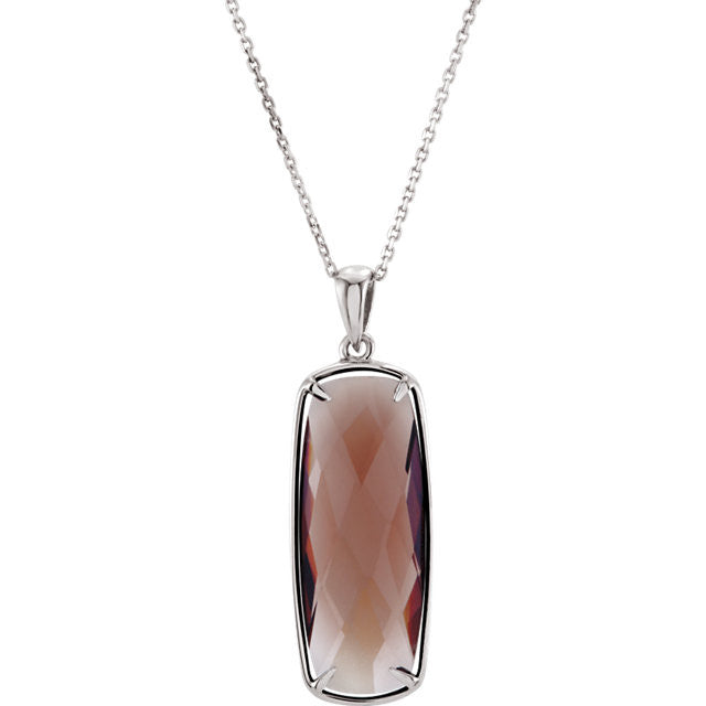Pendant > Quartz > Smoky > Genuine