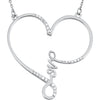Necklace > 18" > Design > Infinity > Heart > "Love" > Diamond > 1/8 CTW