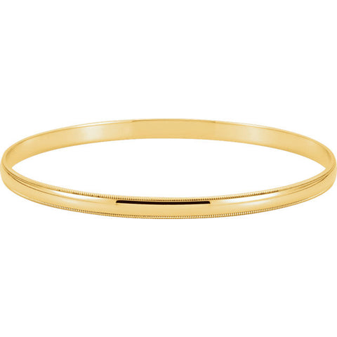 Bracelet > Bangle > Edge > Milgrain > 4mm