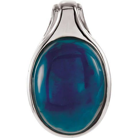Pendant > Cabochon > Apatite > Opaque > 16x12mm