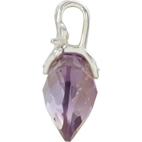 Pendant > Design > Fleur-de-lis > with > Amethyst