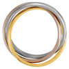 .5 > Ring > Rolling > Band > Three > 2.5mm > White > Rose & 14kt > 14kt > Yellow, > 14kt