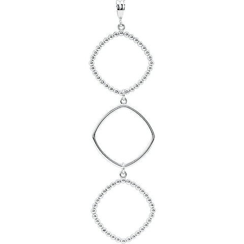 Pendant > Dangle > Shaped > Square > Triple