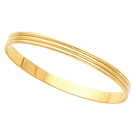 > Bracelet > Bangle > Grooved > 6mm