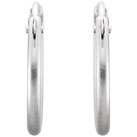 Earrings > Hoop > Finish > Satin > 20mm