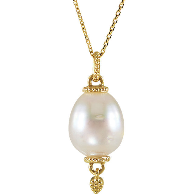 Pendant > Pearl > Cultured > Sea > South > Design > Granulated