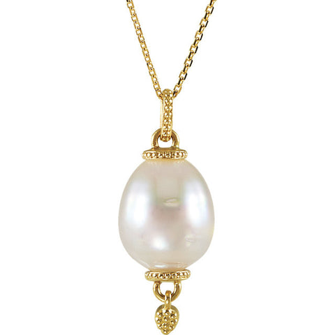 Pendant > Pearl > Cultured > Sea > South > Design > Granulated