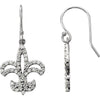 Earrings > Fleur-de-lis > Diamond > 1/2 CTW