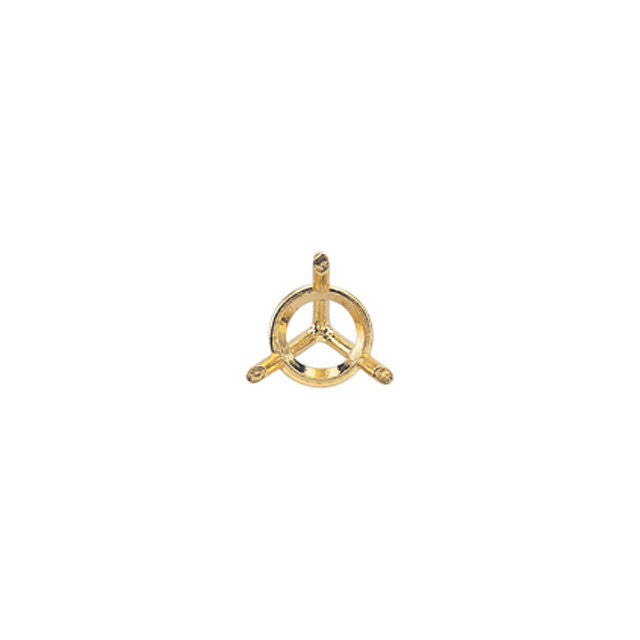 Post > Threaded > with > Earrings > 3-Prong > Moissanite