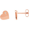 Earrings > Heart > Diamond > .015 CTW