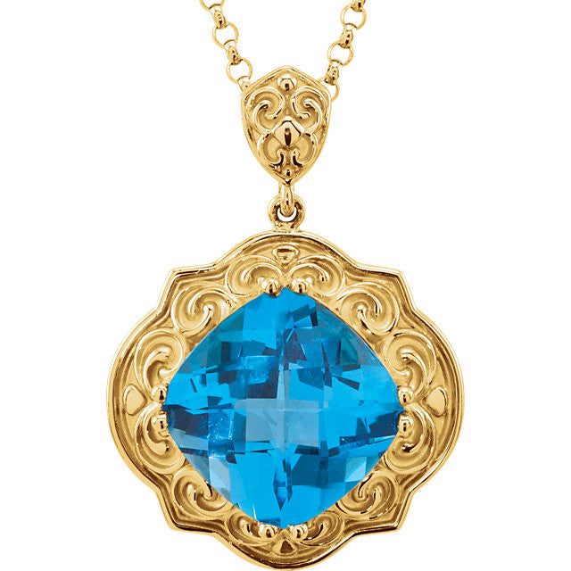 Necklace > 18" > Sculptural-Inspired > 12x12mm