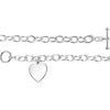 Charm > Clasp & Heart > Toggle > with > Bracelet > Cable > 7mm