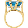 Ring > Topaz & Diamond > Blue > Swiss > Radiant-Cut > Genuine