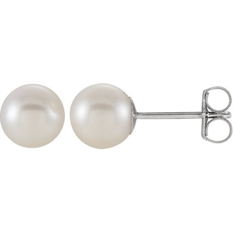 Earrings > Pearl > Cultured > Freshwater > 7-7.5mm
