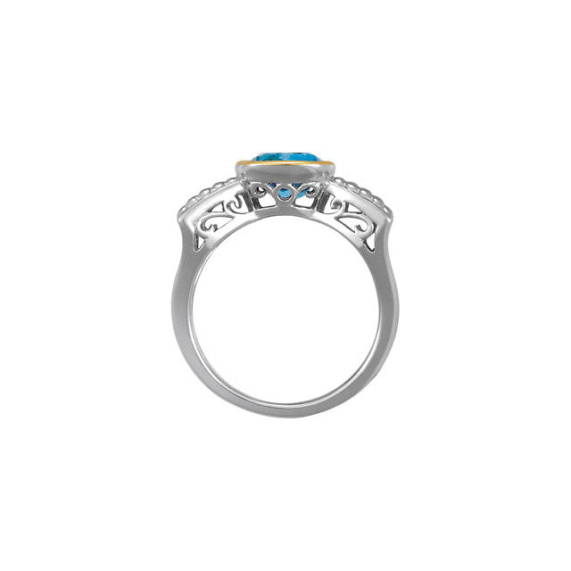 Ring > Topaz > Blue > Swiss > Genuine