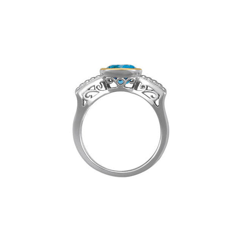 Ring > Topaz > Blue > Swiss > Genuine