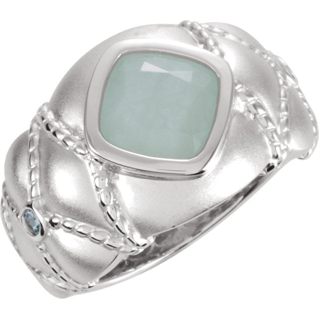 Ring > Amethyst & Peridot > Green