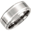 .5 > Band > Edge > Beveled > 9mm > Inlay > Silver > Sterling > &