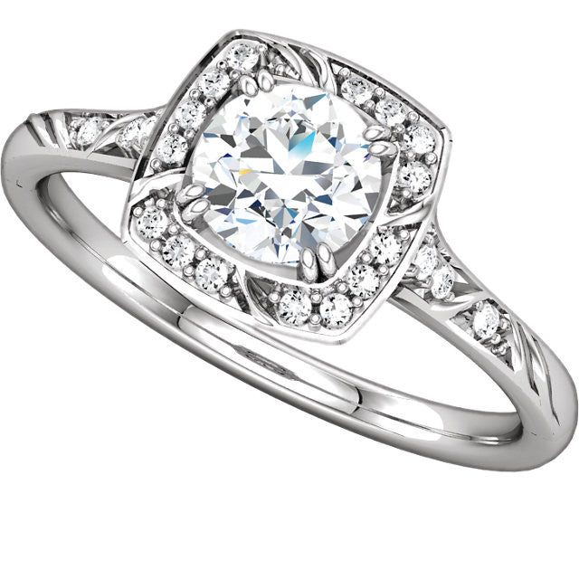 Ring > Engagement > Diamond > CTW > 1/Zirconia & 1 > Cubic > 5.75mm