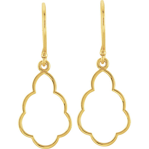Earrings > Metal > Precious > 16.5x11.5mm