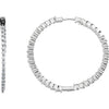 Earrings > Hoop > Zirconia > Cubic > 32mm