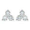 Earrings > Moissanite > Created > 3-Stone