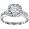 Ring > Engagement > Halo-Styled > Diamond > 3/4 CTW