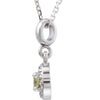 Necklace > 18" > Sapphire > Halo-Styled