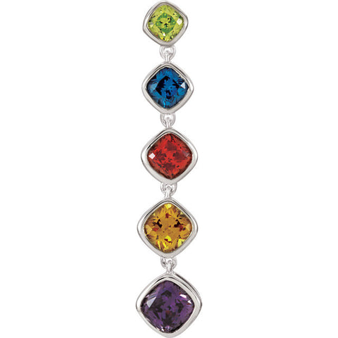 Pendant > CZ > Multi-color