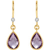 Earrings > Amethyst & Diamond
