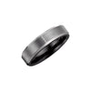 Overlay > Tungsten > with > Band > Edge > Beveled > 6.2mm > Couture™ > Ceramic