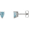 Earrings > Zircon > Blue > Genuine