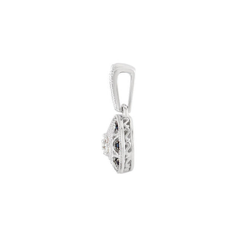 Pendant > Sapphire & Diamond > Blue > Genuine