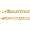 Bracelet > 7.25" > Charm > Link > Double > 7.9mm