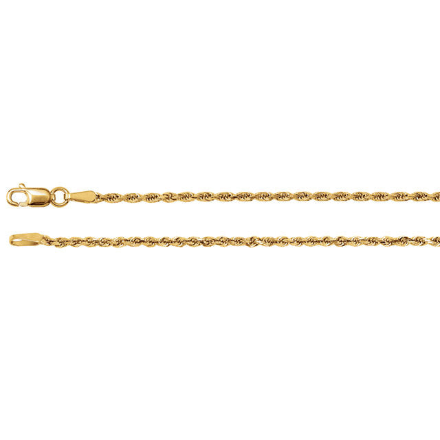 Chain > 16" > Rope > Cut > Diamond > 1.9mm