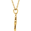 Necklace > Flower > 18" > Diamond > .03 CTW