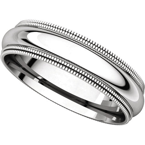 Band > Milgrain > Double > Fit > Comfort > 5mm