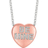 Necklace > Heart > "Love" > Diamond > .01 CTW