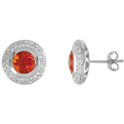 Earrings > Diamond > CTW > 1/Opal & 1 > Fire > Mexican