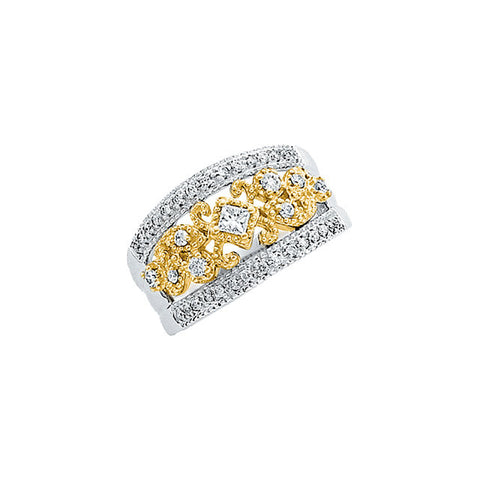 Band > Anniversary > Diamond > 1/2 CTW > Two-Tone > 14kt