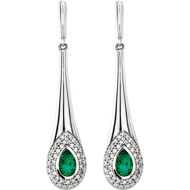 s > Diamond > CTW > 1/Emerald & 1 > Created > Chatham® > White > 14kt
