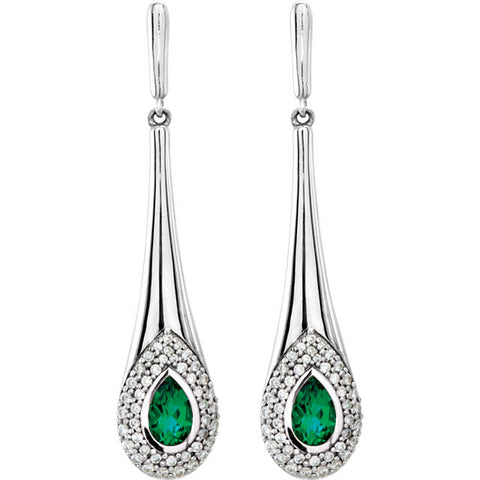 s > Diamond > CTW > 1/Emerald & 1 > Created > Chatham® > White > 14kt