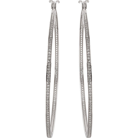 Earrings > Hoop > Inside/Outside > Zirconia > Cubic
