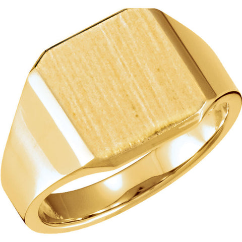 Ring > Signet > Solid > Men's