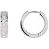 Earrings > Hoop > Hinged > Zirconia > Cubic